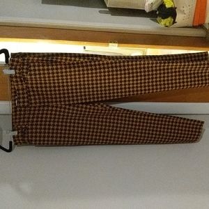 Orange & Blue Houndstooth Pixie Pants